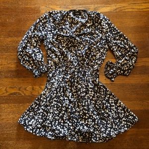 NWOT Aakaa Floral above the knee ruffle dress